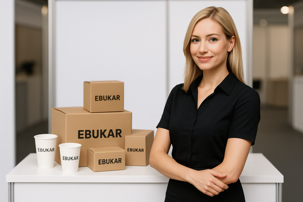 Ebukar Ambalaj, baskılı karton bardak ve özel üretim ambalaj çözümleri sunarken, kurumsal duruşunu tanıtım uzmanlarıyla öne çıkarıyor.